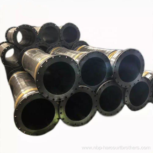 Flange type Drainage mud sand delivery dredging rubber hose